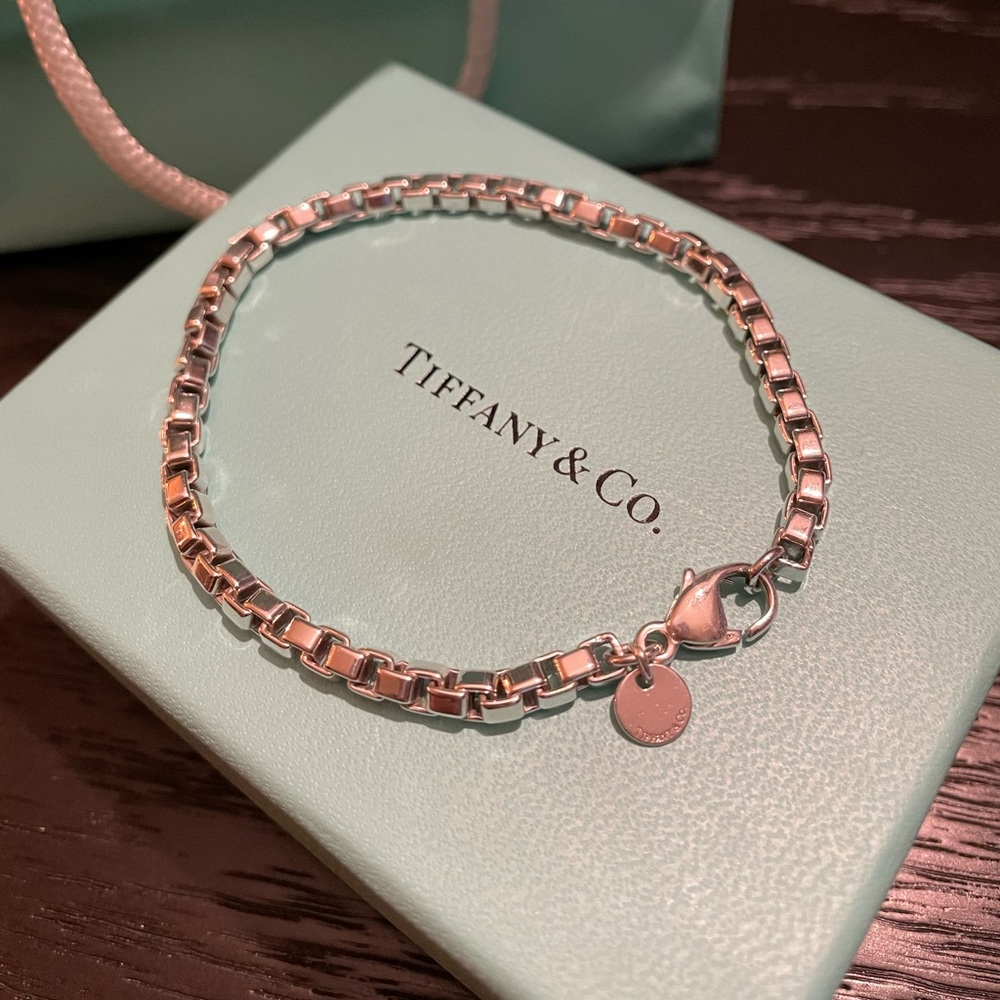 Authentic Tiffany Venetian Link Tennis Bracelet